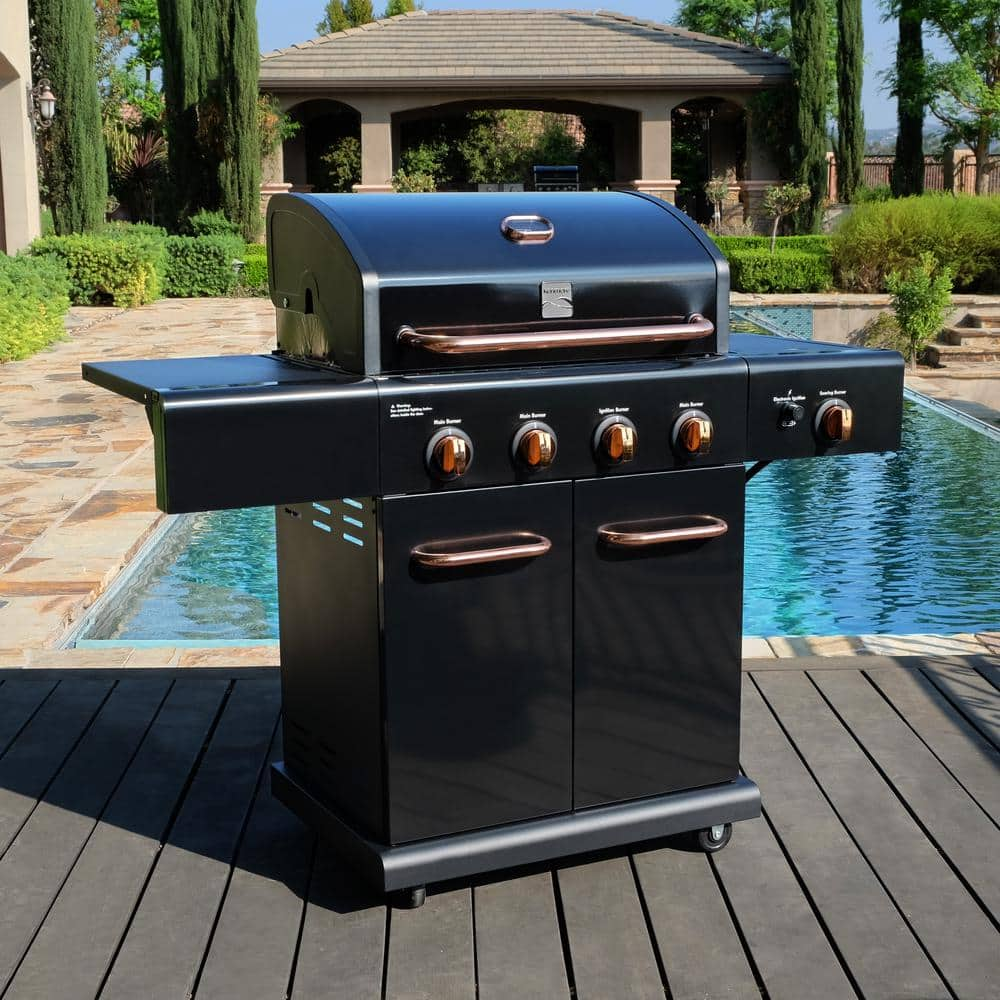 KENMORE 4-Burner plus Side Burner Propane Gas Grill with Copper Accents PG-40409S0LB-2