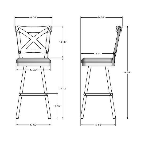 Amisco Snyder Swivel Counter and Bar Stool