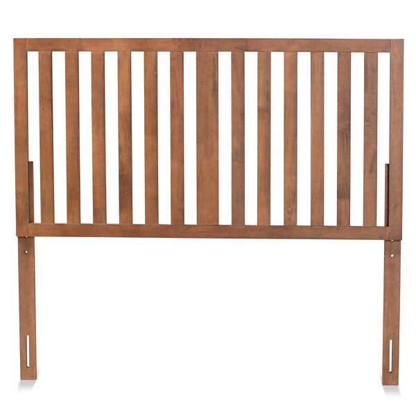 Oren Modern Ash Walnut Finished Wood Headboard - - 32969789