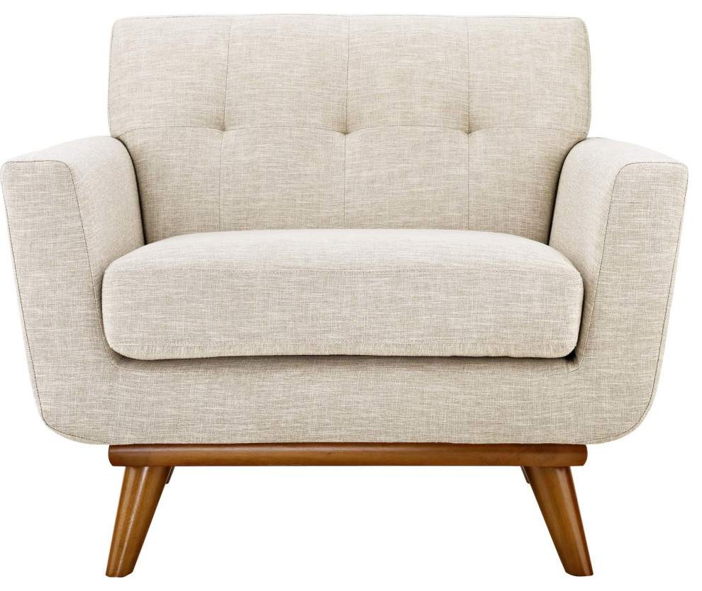 Jayden Upholstered Armchair   Midcentury   Armchairs And Accent Chairs   by HedgeApple  Houzz