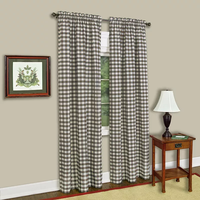 Buffalo Check 1-Panel Window Curtain