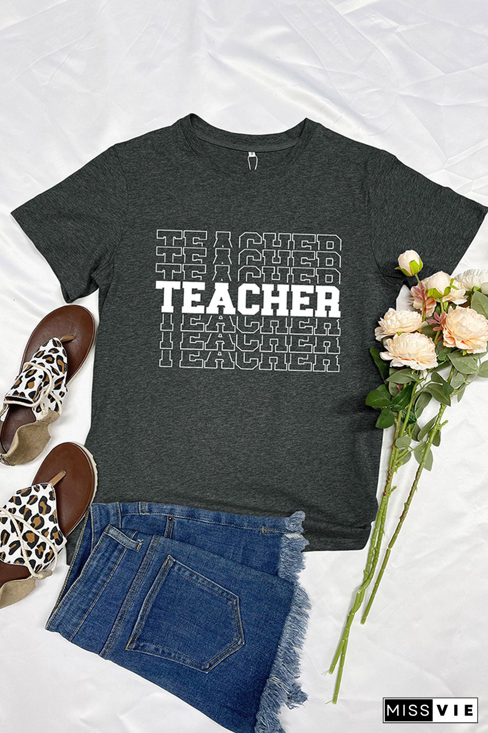 Teacher Short Sleeve Graphic Tee Wholesale