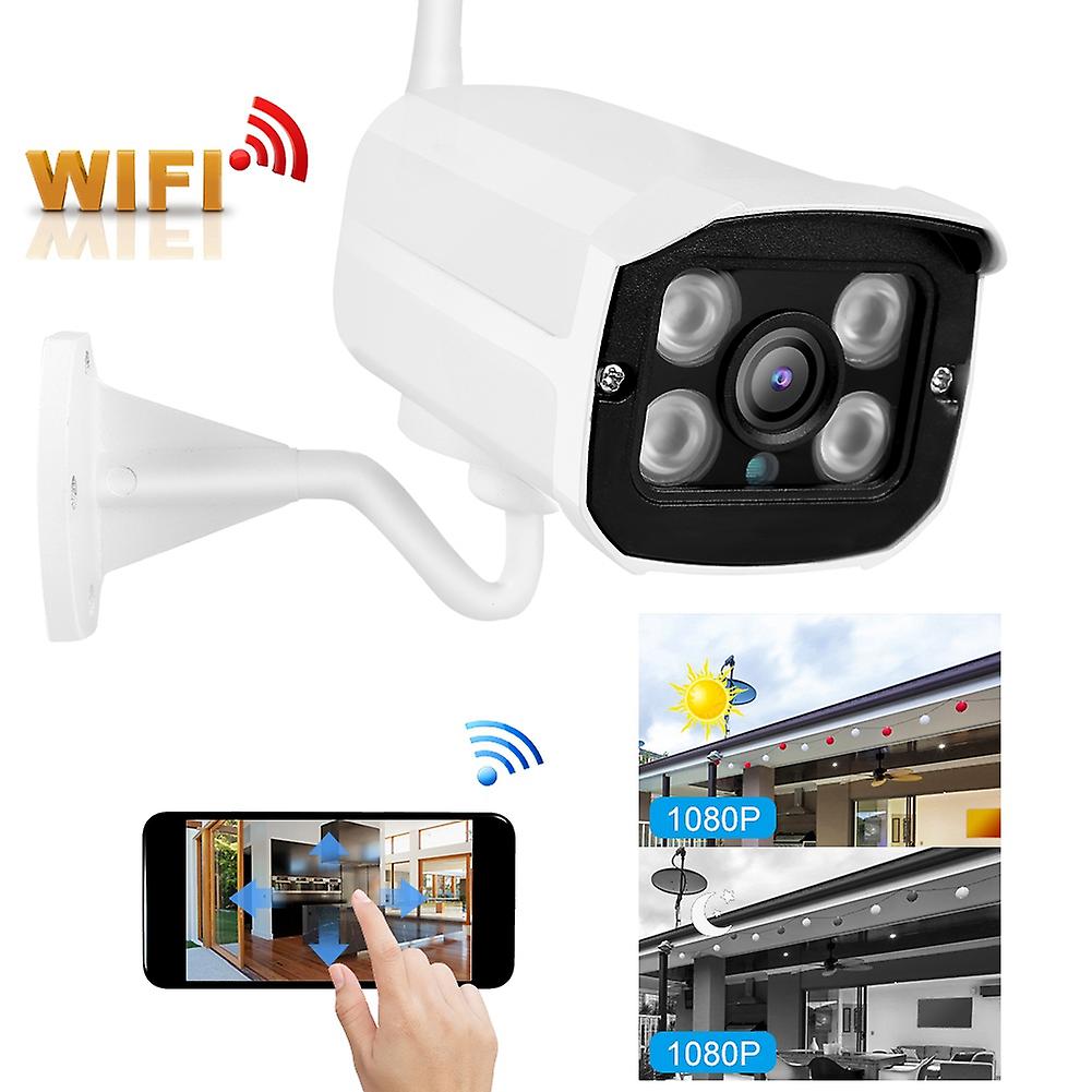 Q8 Outdoor Waterproof 1080p Wifi Bullet Camera Cctv Home Security System 110-240v(eu)