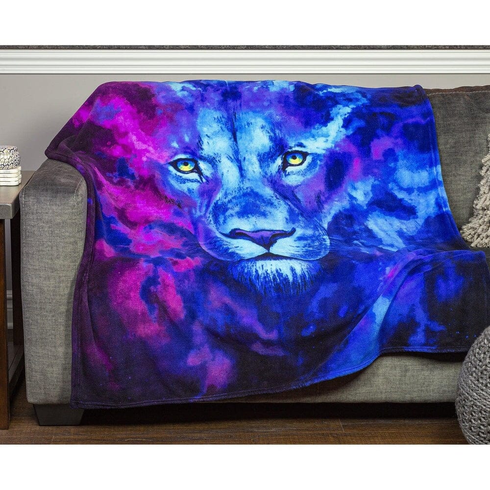 Celestial Lion Super Soft Plush Fleece Throw Blanket