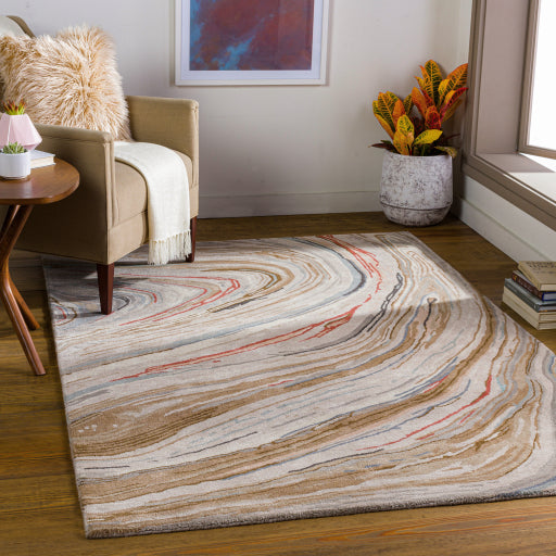 Kavita Modern Brown Rug