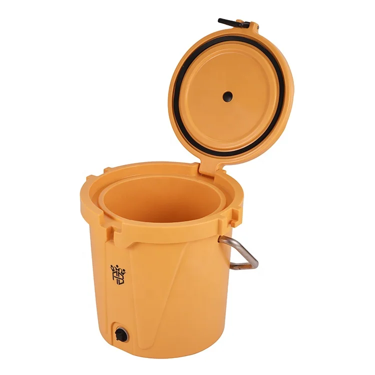 5gallon Portable Rotomolded Round Cooler Bucket Ice Chest Cooler Box Hard Coolers For Camping Hiking