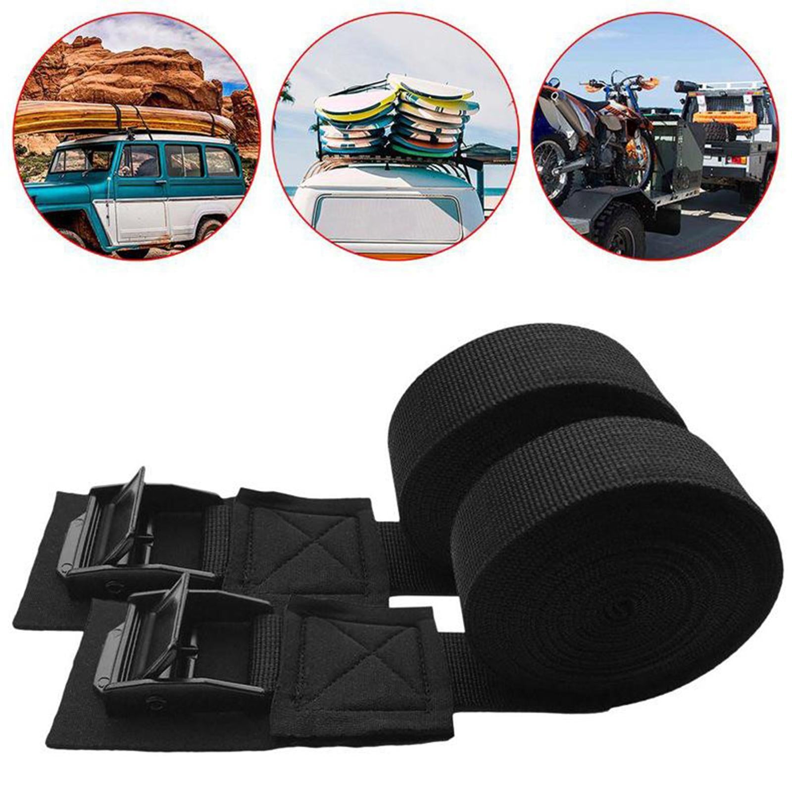 2 Pack Tie Down Straps, Heavy Duty Adjustable Lashing Strap Ratchet Straps, Cargo Strap with Cam Buckle Suitable for Carrying Various Cargo or Luggage