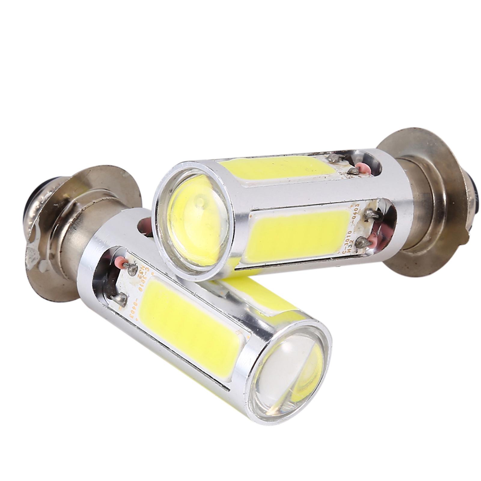 2x 6000k White H6m Cob Led Motor Bike/atv Headlight Fog Light Bulb Px15d P15d25-1