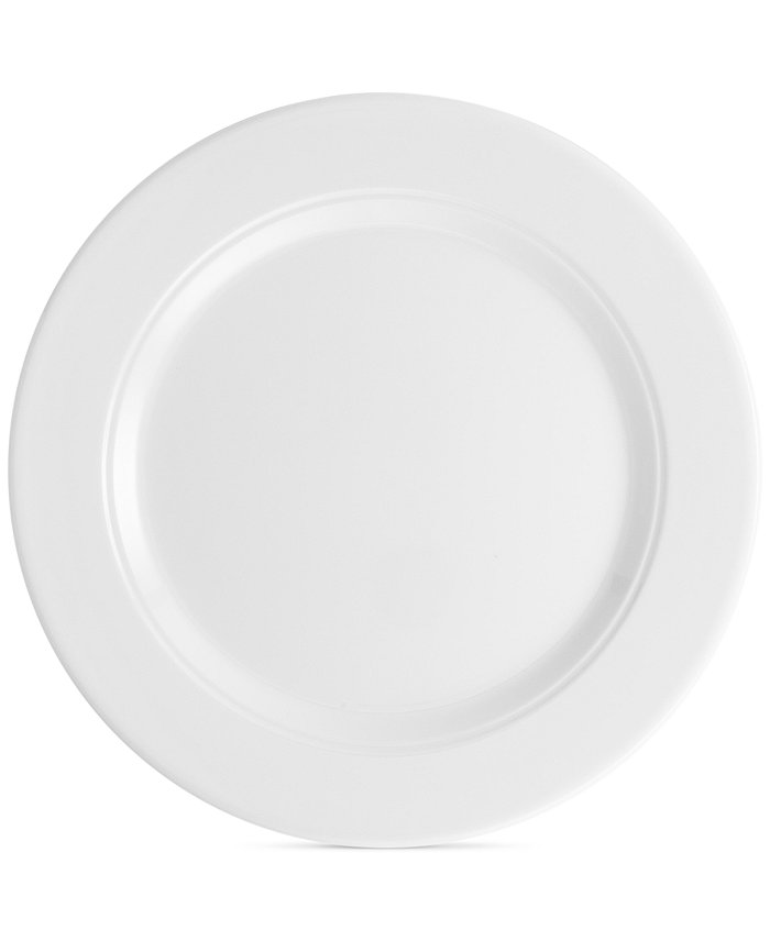 Q Squared Diamond 10.5 Round Melamine Dinner Plate Set of 4