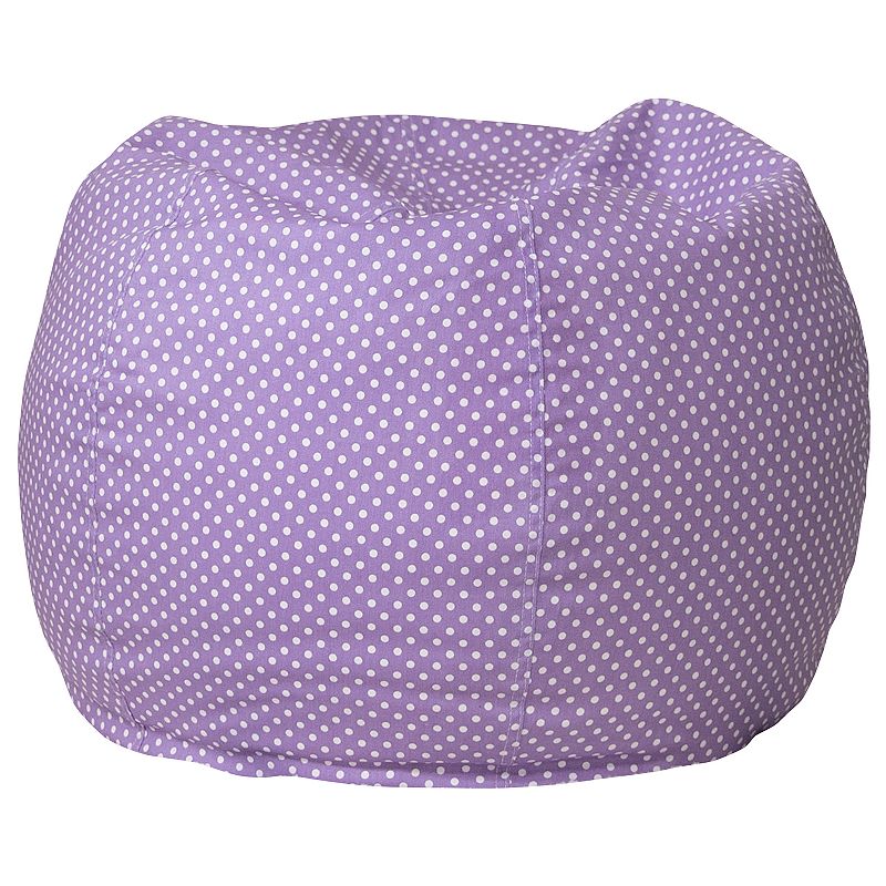 Emma and Oliver Small Solid Light Pink Refillable Bean Bag Chair for Kids and Teens