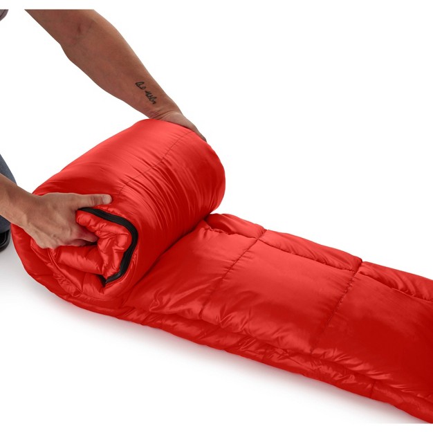 Coleman Tidelands 40 Degree Mummy Sleeping Bag Red