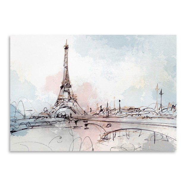 Americanflat Architecture Blushing Paris By Pi Creative Art Poster