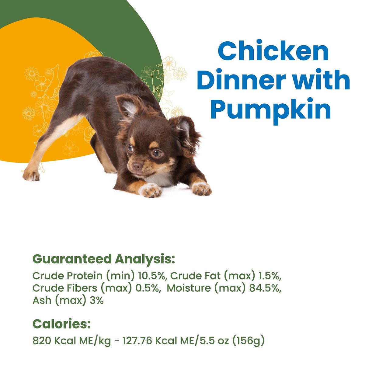 Almo Nature HQS Complete Chicken Dinner with Pumpkin Canned Dog Food