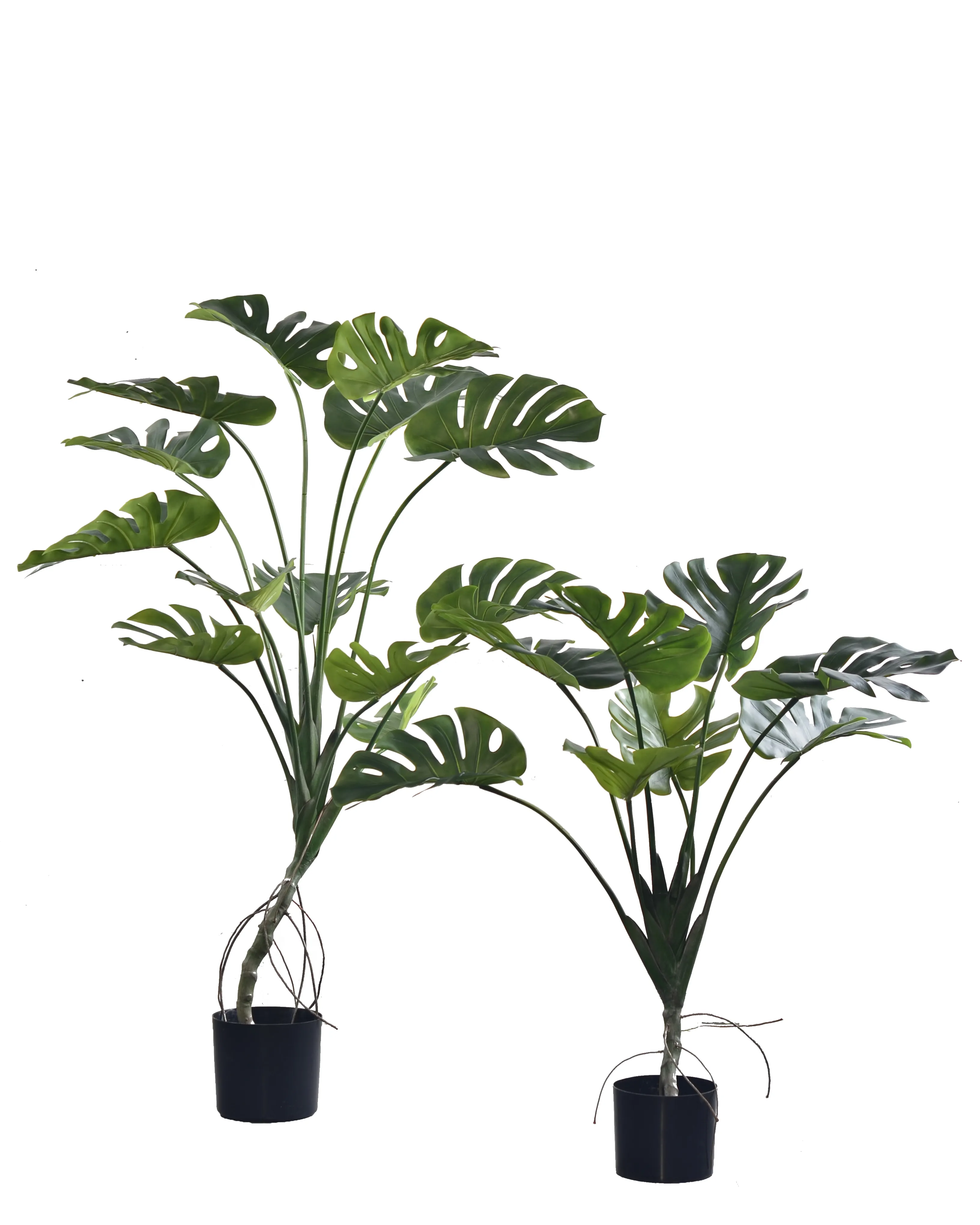 Nifloral New Arrival Artificial  Plant Palm Tree Leaf With Pot Faux Trees Artificial Potted For Home Garden Indoor