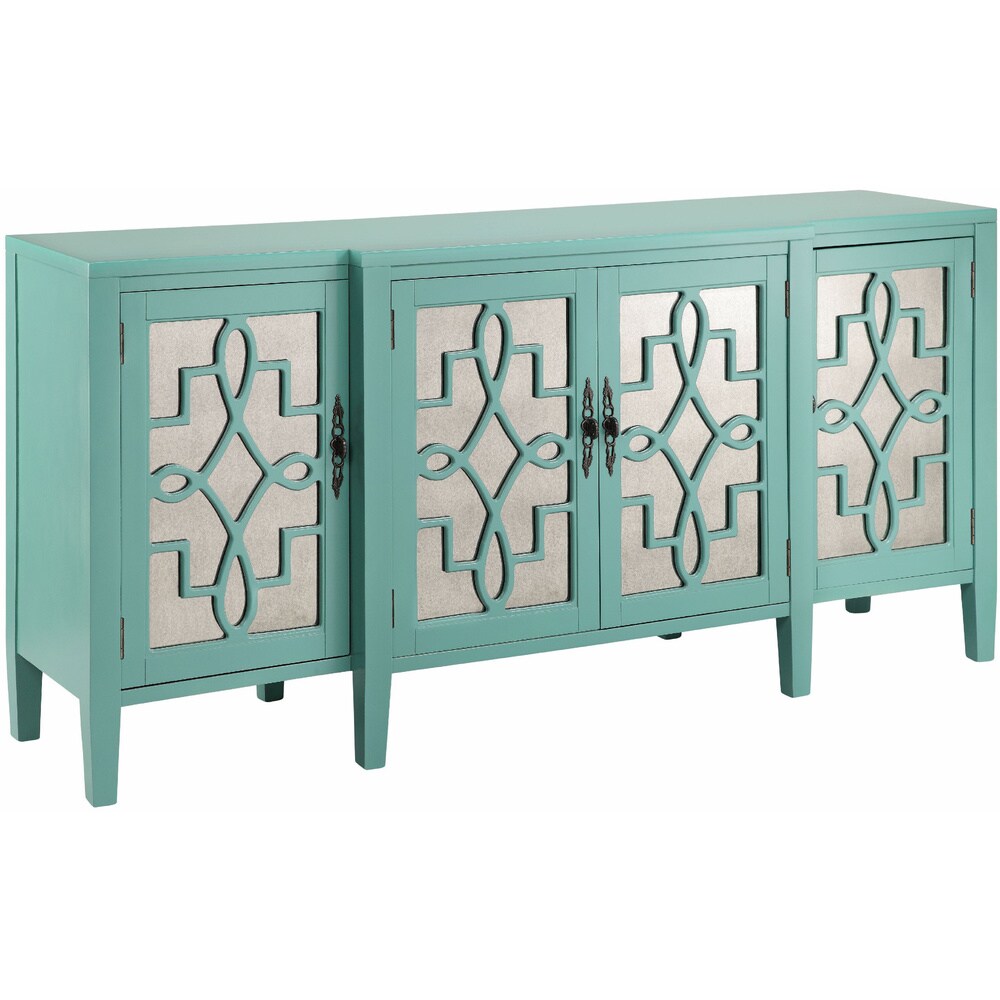 Elk Home Lawrence Turquoise Wood 72 Inch Wide Credenza