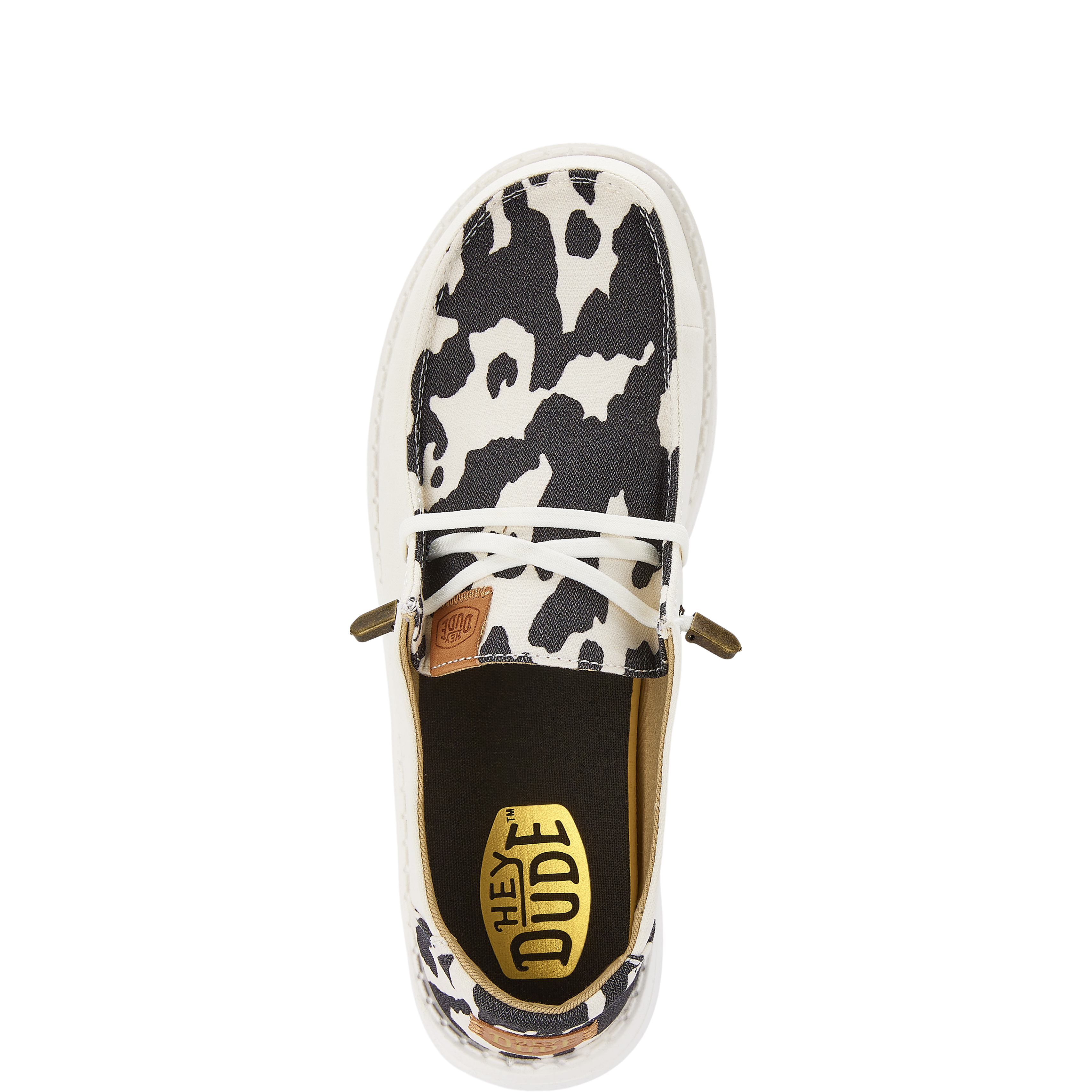 Wendy Animal - White/Black Cow Print