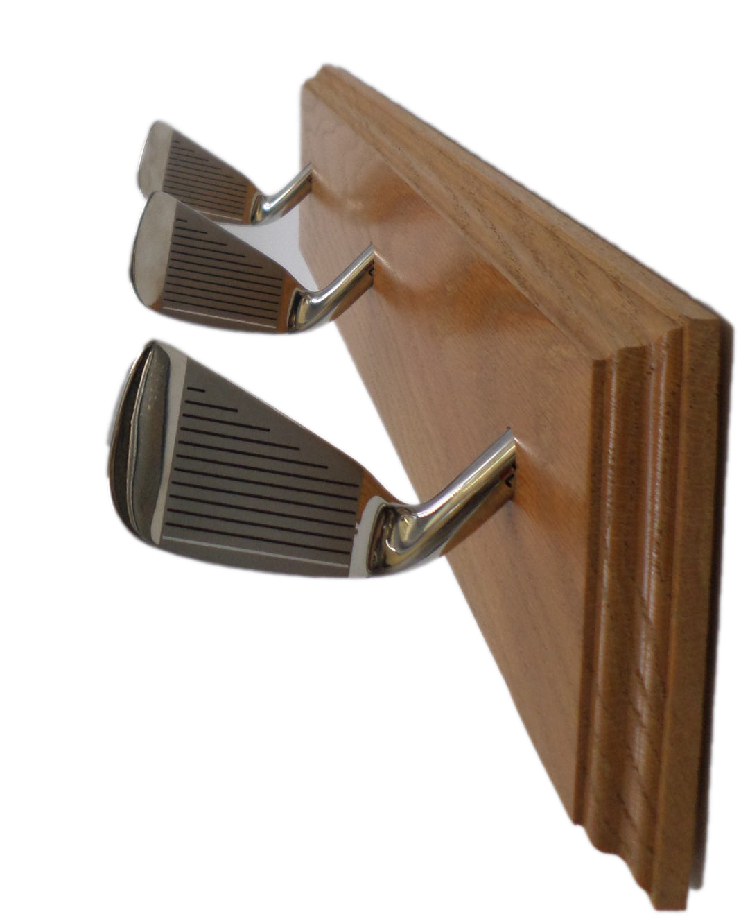 Golf Club Coat Rack (three 4-iron hooks)