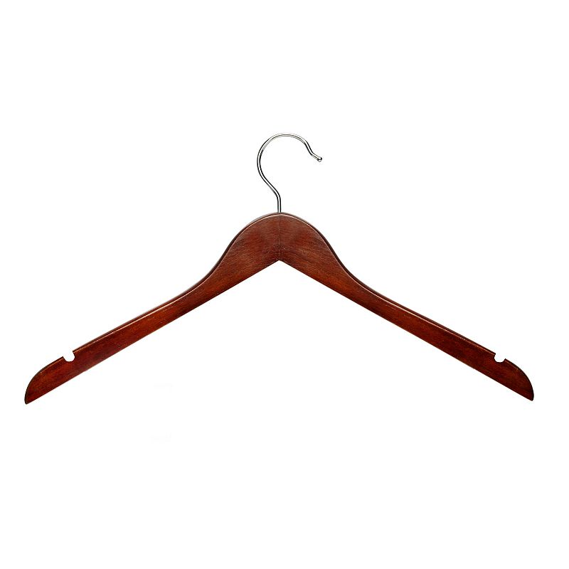 Honey-Can-Do Cherry Wooden Shirt Hangers 20-Pack Set