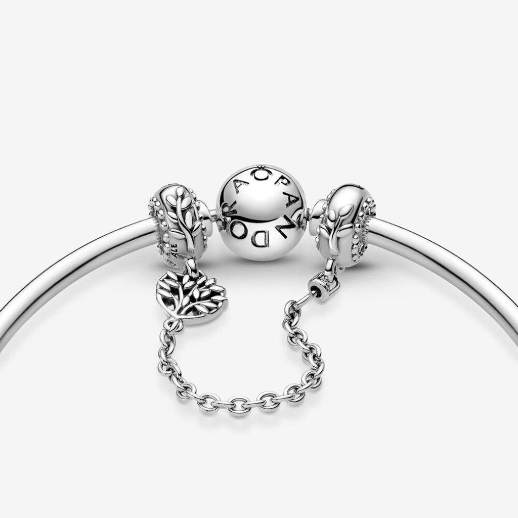 PANDORA  Heart Family Tree Safety Chain Charm