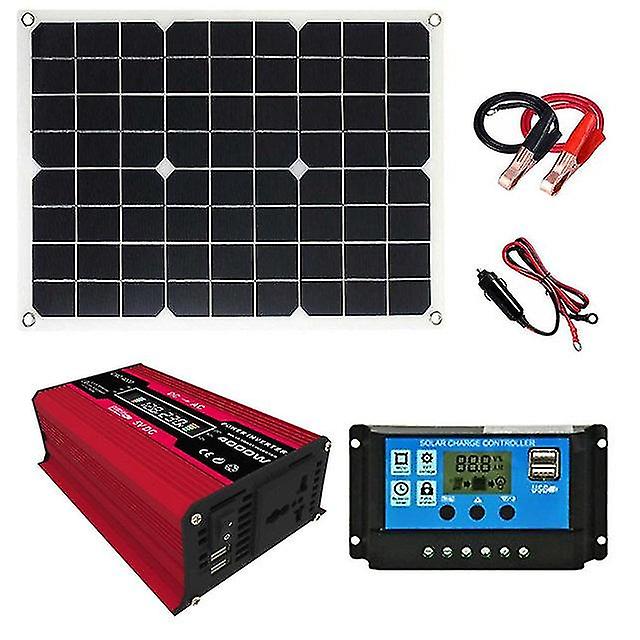 Solar Panel Kit 4000w Solar Power Generator Grid System Power Home System 20v Solar Panel Kit Solar Controllers