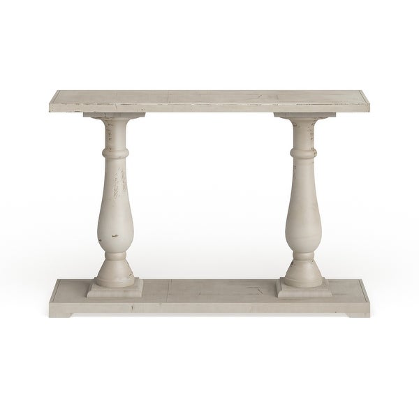 White Fir Farmhouse Console Table 32 x 48 x 14