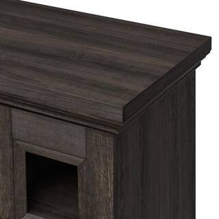 StyleWell Chelsea 62 in. Freestanding Electric Fireplace TV Stand in Dark Brown Ash HDFP62-67E