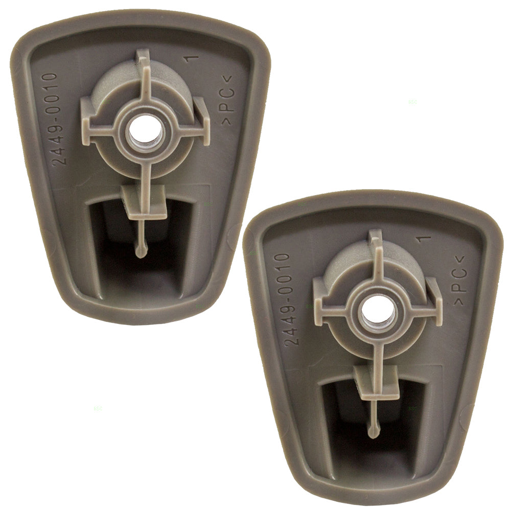 Brock Replacement Pair of Beige Sun Visor Retainer Clips Compatible with 2005-2007 300 1EJ51BD1AA