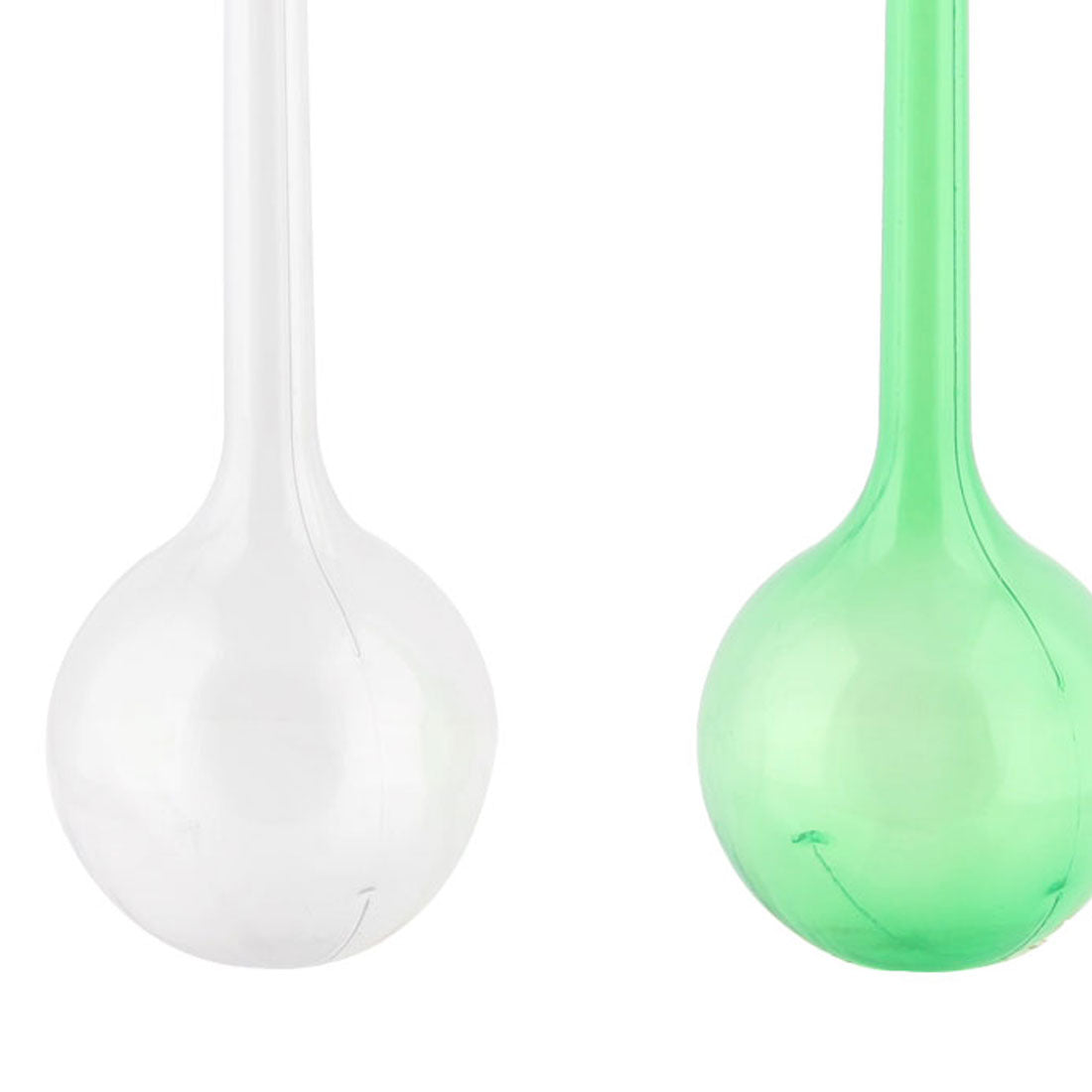 Garden Plant Plastic Self-watering Stick Watering Bulbs Globes Clear 2-Pack