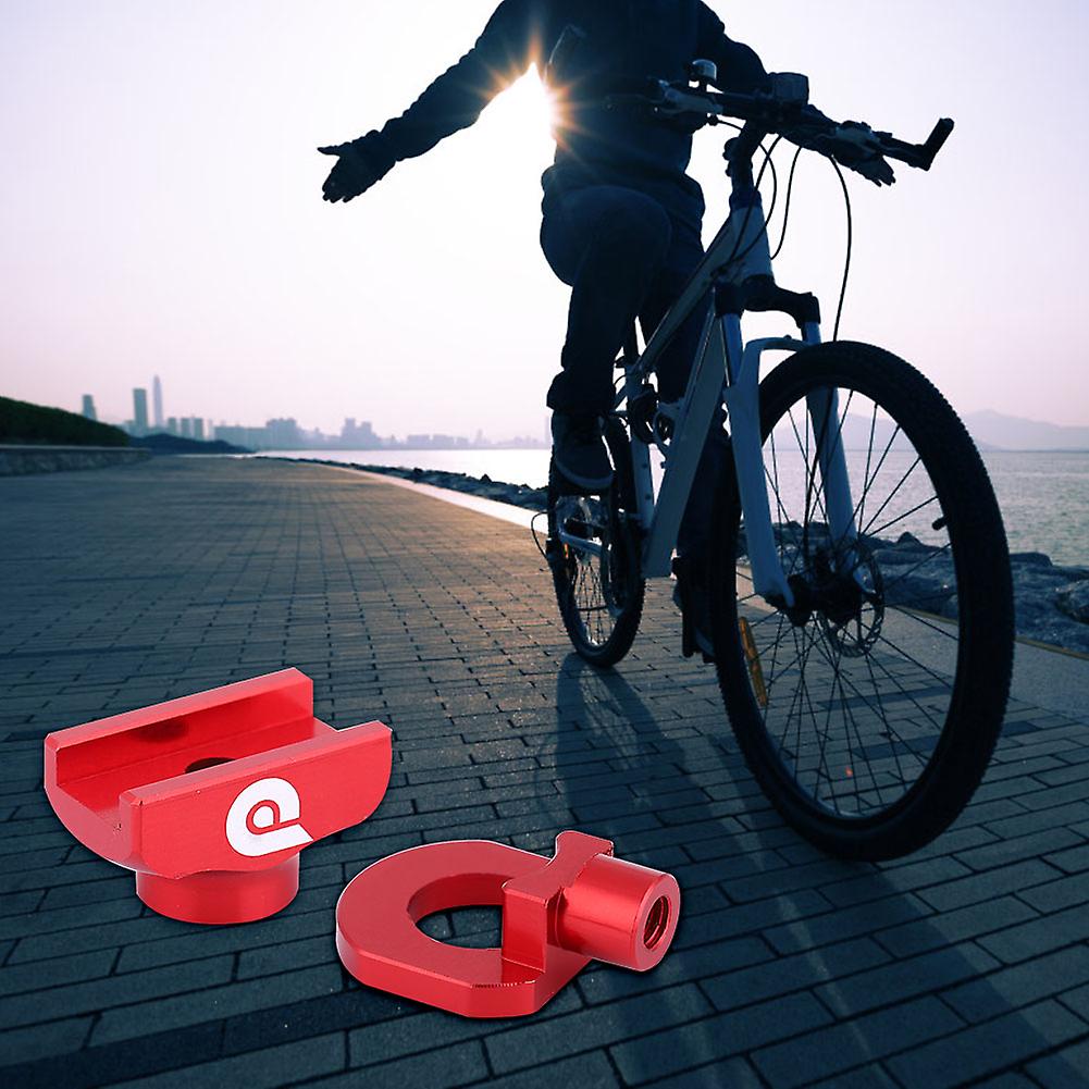 Bicycle Chain Tensioner Adjuster Fastener Aluminum Alloy For Folding Bike (red)