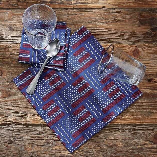 Split P Flags Cocktail Napkin