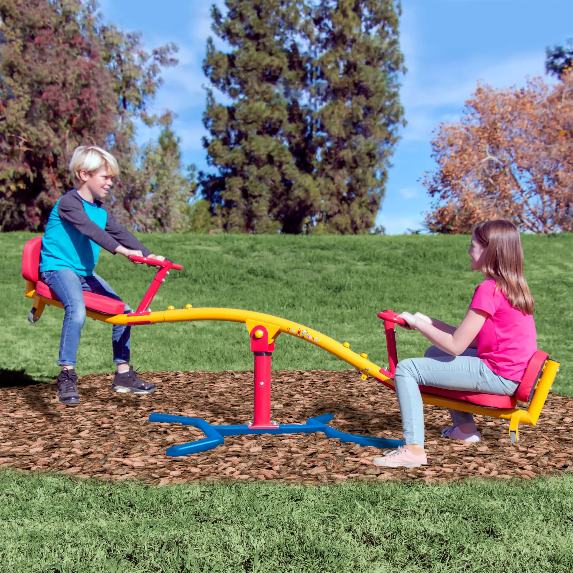 Gym Dandy Kids Playground Spinning Teeter Totter