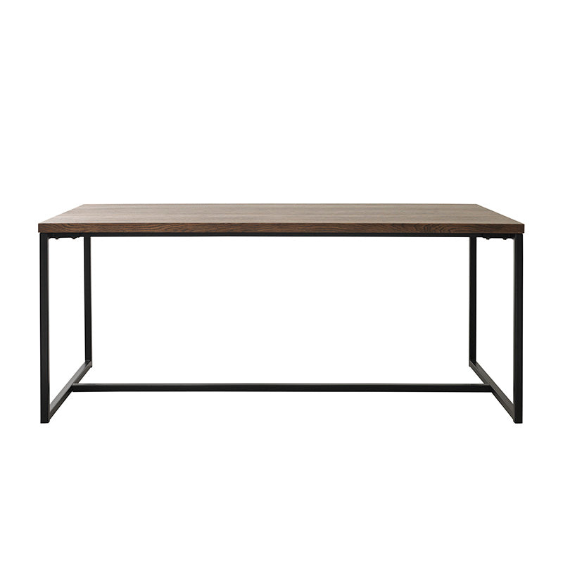 RIVOLI Dining Table 1.8M -  Smoked Oak / Black