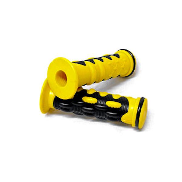 ATV / PWC Gel Hand Grips Yellow Rubber Handgrips Compatible with Yamaha Warrior