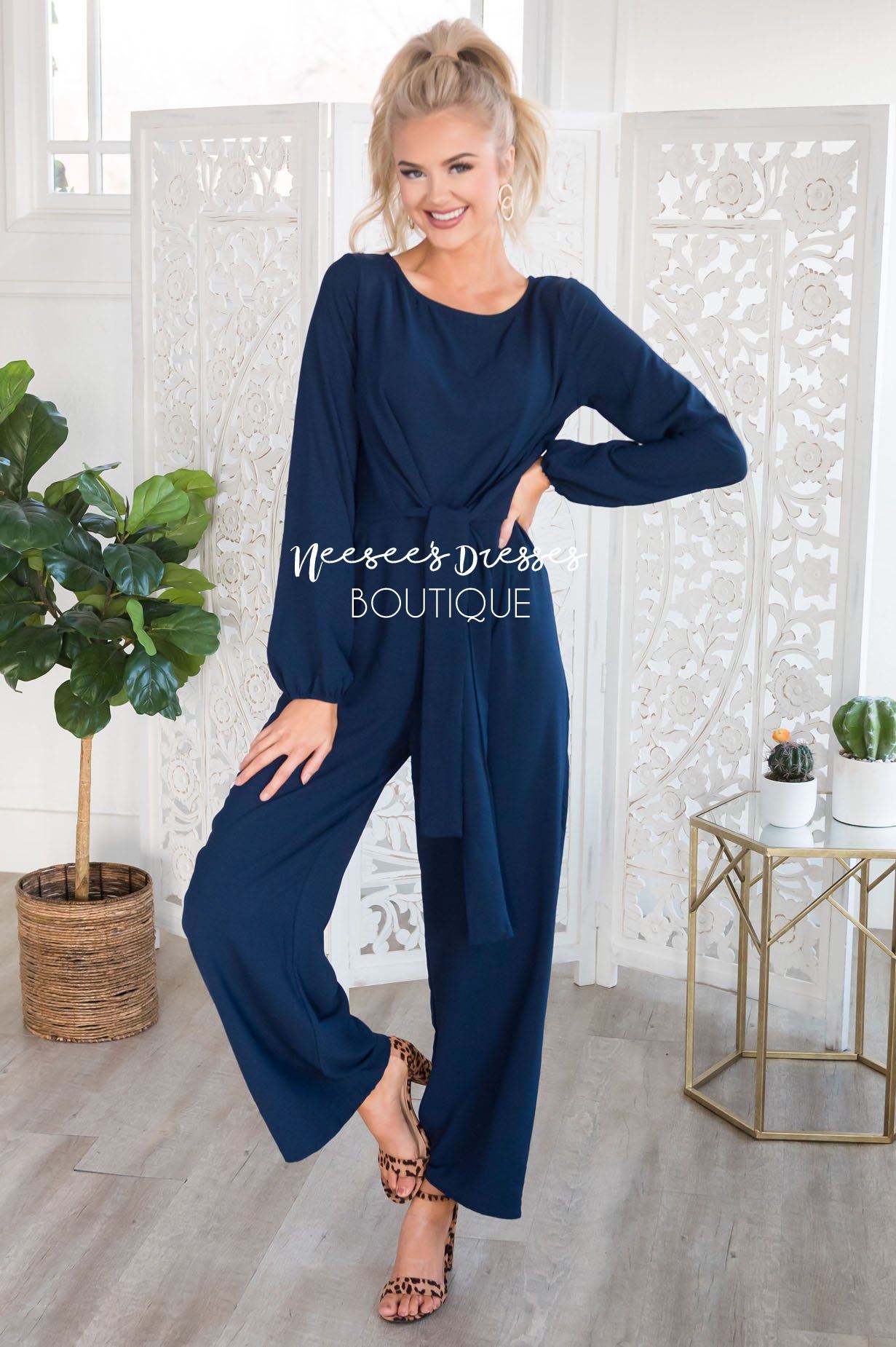 The Lolo Navy Jumpsuit