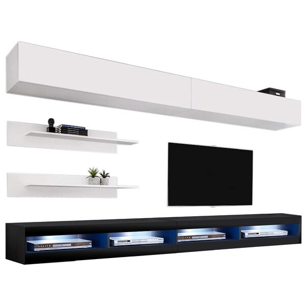 Fly I1 34TV Wall Mounted Floating Modern Entertainment Center