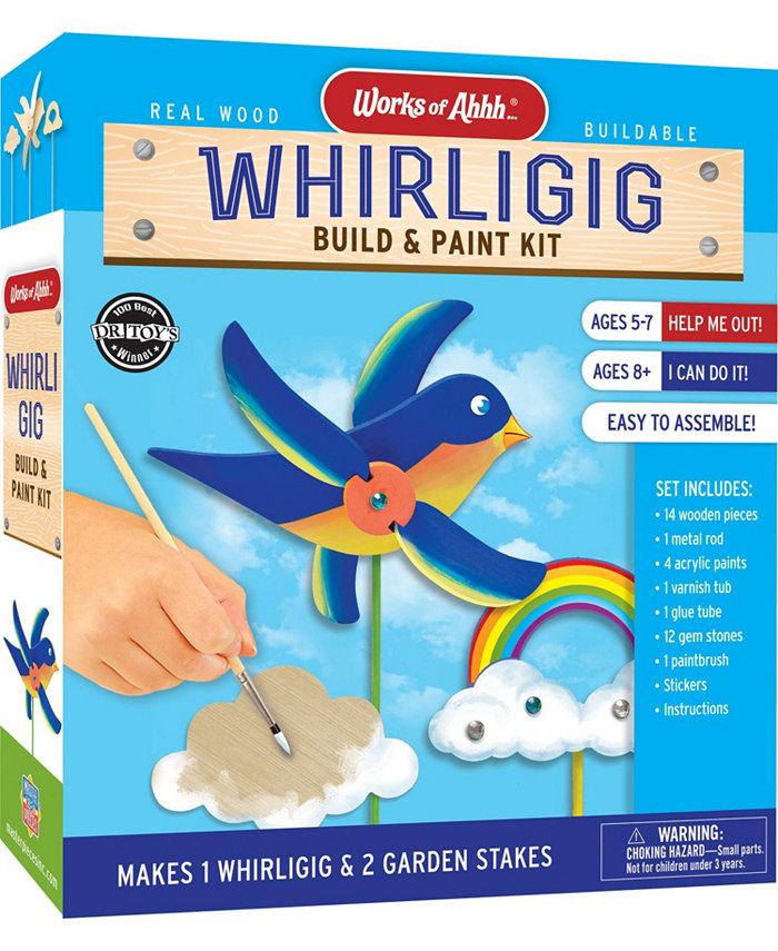 MasterPieces Puzzles Works of Ahhh Craft Set - Whirlygig Buildable Paint Kit