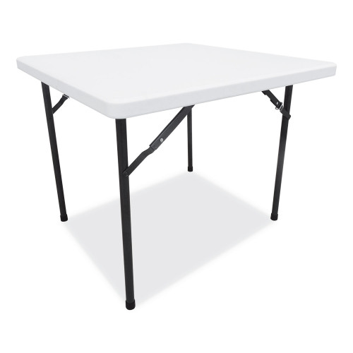 Alera Square Plastic Folding Table， 36w x 36d x 29.25h， White (PT36SW)