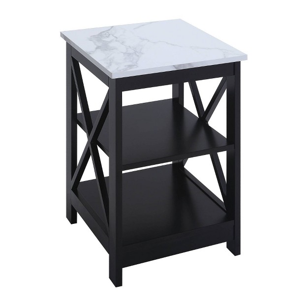 Breighton Home Xavier End Table With Open Shelves