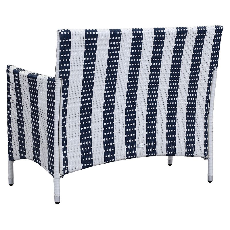 Safavieh Figueroa Striped Outdoor Loveseat 4-piece Set