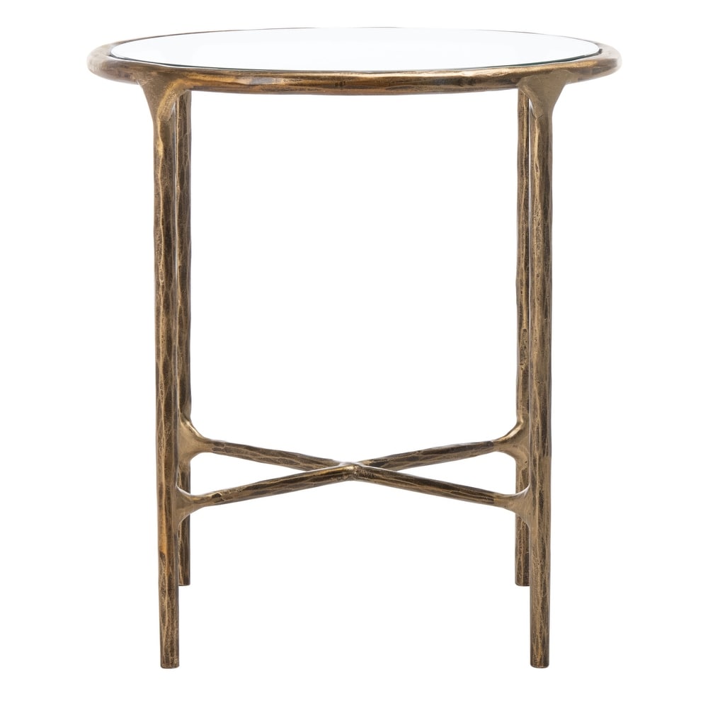 SAFAVIEH Couture Jessa Forged Metal Round End Table   18\