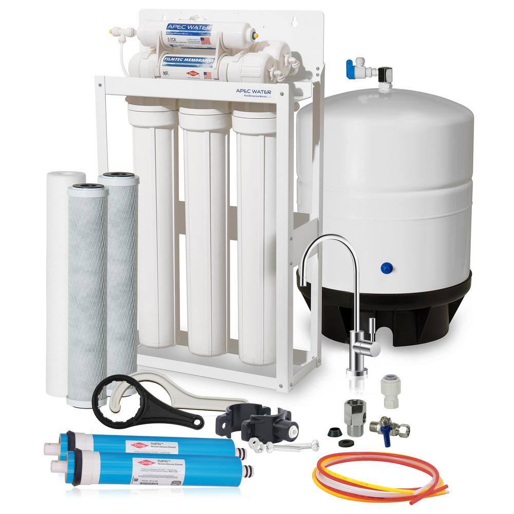 APEC Water Systems Ultimate Indoor Reverse Osmosis 180 GPD Commercial-Grade Drinking Water Filtration System RO-LITE-180