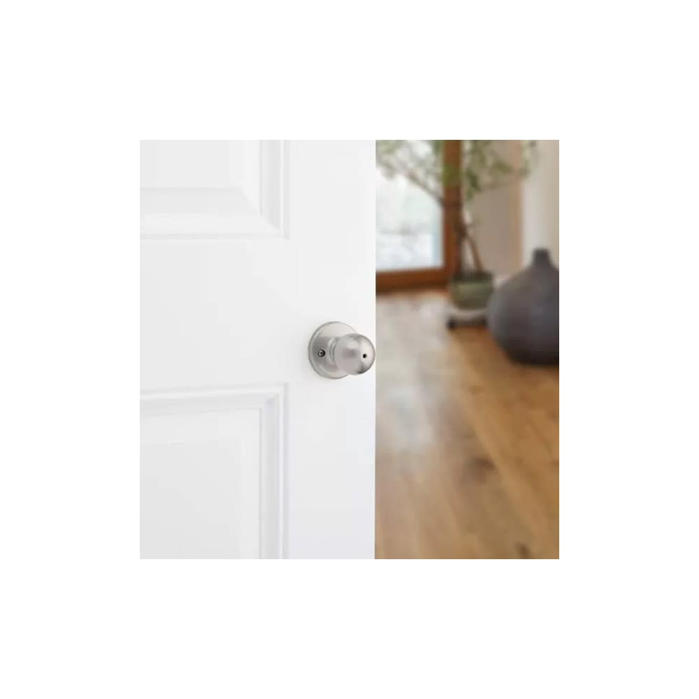 Satin Nickel Bed/Bath Polo Privacy Door Knob Set