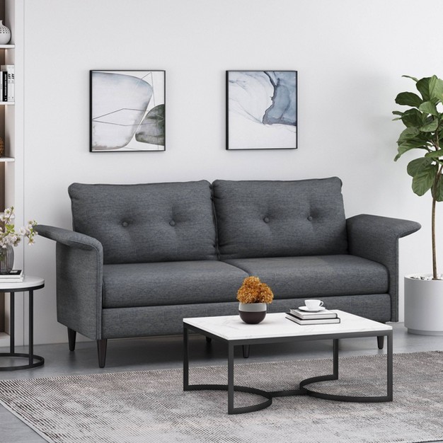 Resaca Contemporary 3 Seater Sofa Christopher Knight Home