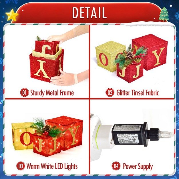 Presence Christmas Lighted Gift Boxes