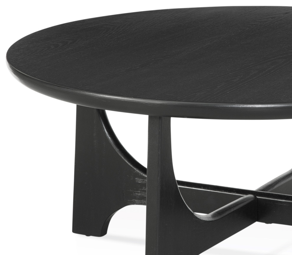 Dunnigan Round Cocktail Table   Transitional   Coffee Tables   by BASSETT MIRROR CO.  Houzz