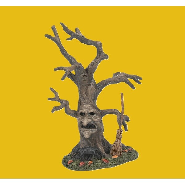 department 56 village halloween accessories scary witch tree #6011473