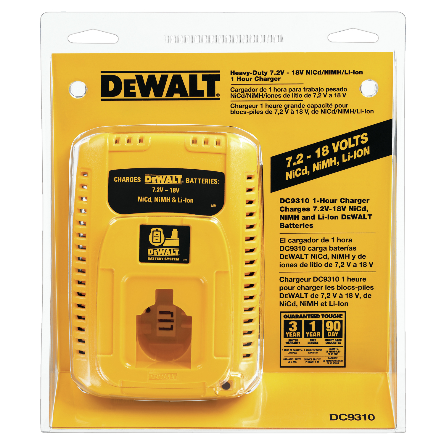 DW 18 V Lithium-Ion/Ni-Cad/NiMH Battery Charger 1 pc