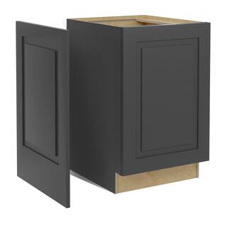 Home Decorators Collection Grayson Shaker 0.63 in. W x 23.88 in. D x 34.5 in. H in Gray Kitchen Cabinet End Panel in Deep Onyx MBEP-GDO