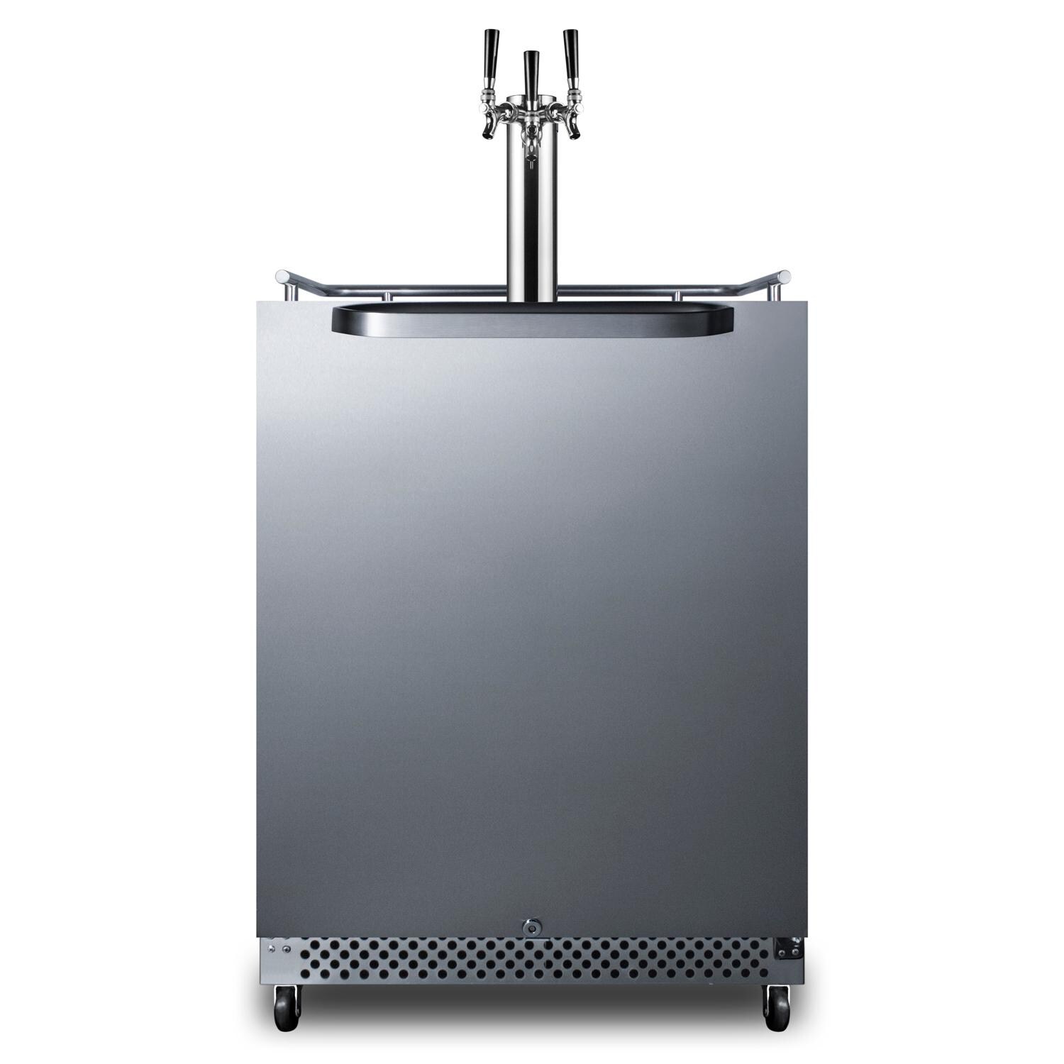 Summit Commercial Outdoor Rated Triple Tap Beer Dispenser / Kegerator