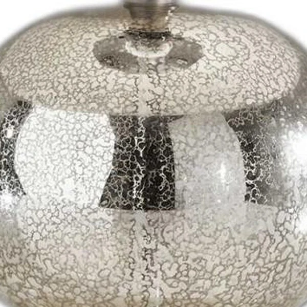 Elegant Silver Mercury Glass Table Lamp - 10 x 10 x 15